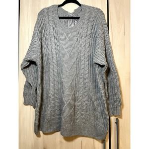 Torrid Chunky Tie Back Sweater